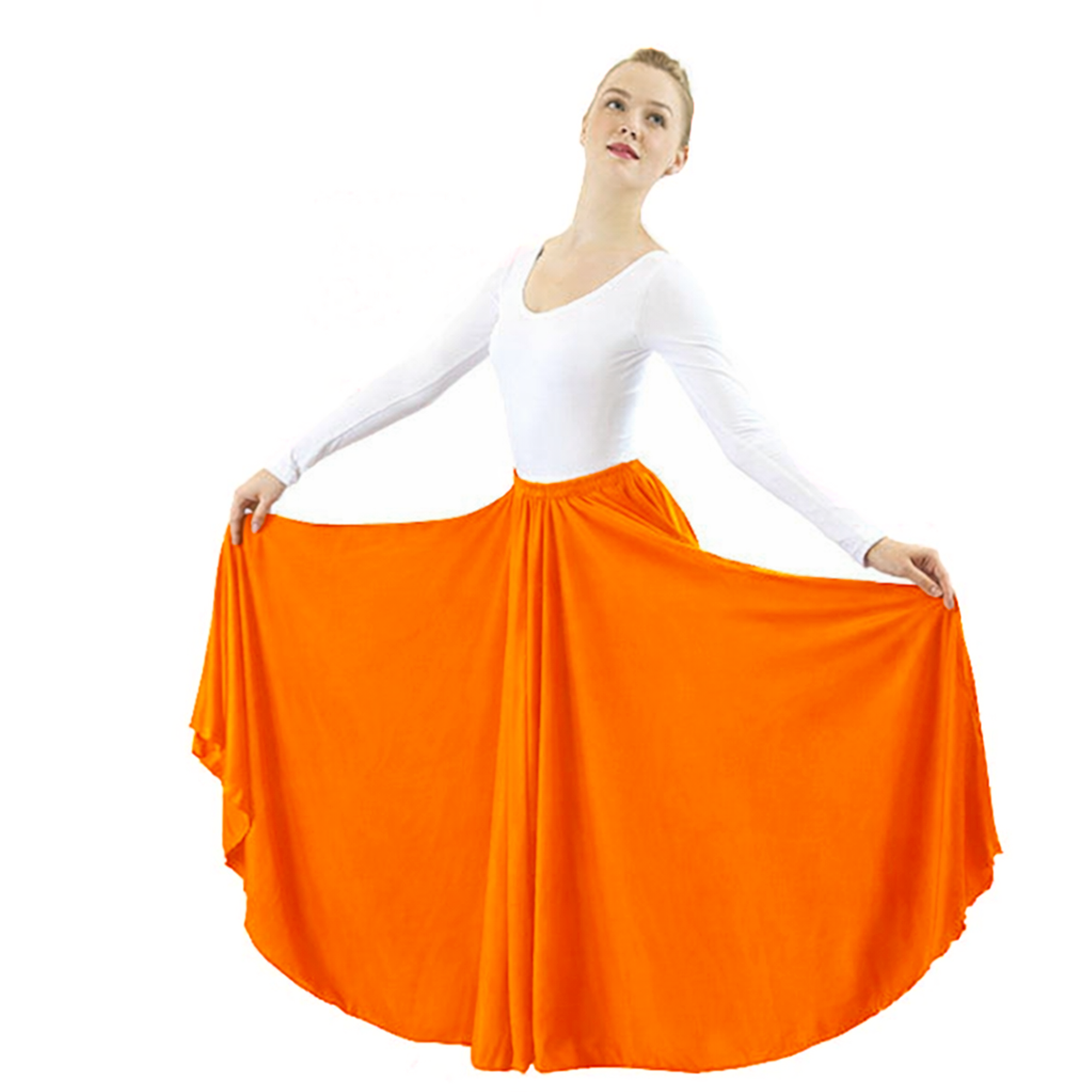 Long Full Length Dance Skirt
