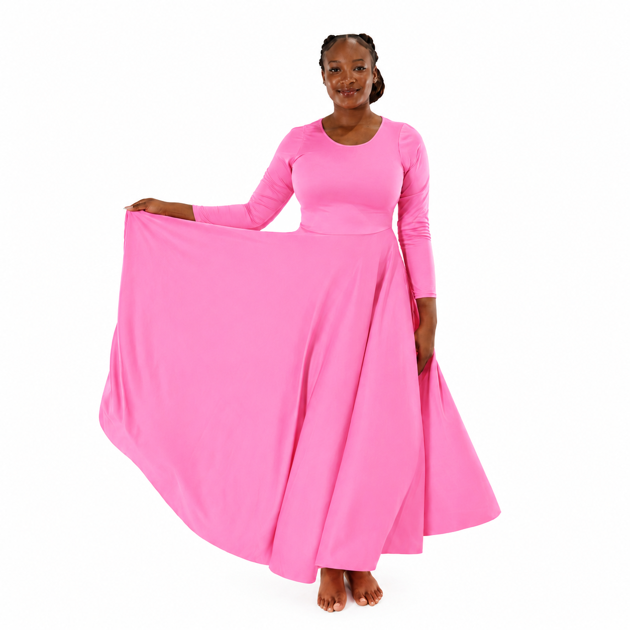 Solid Long Dance Dress