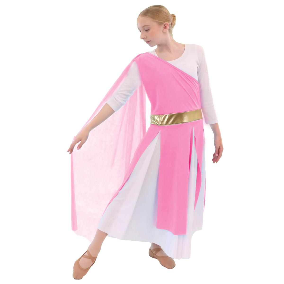 Child Flowing Elegant Asymmetrical Dance Tunic (dress not included)