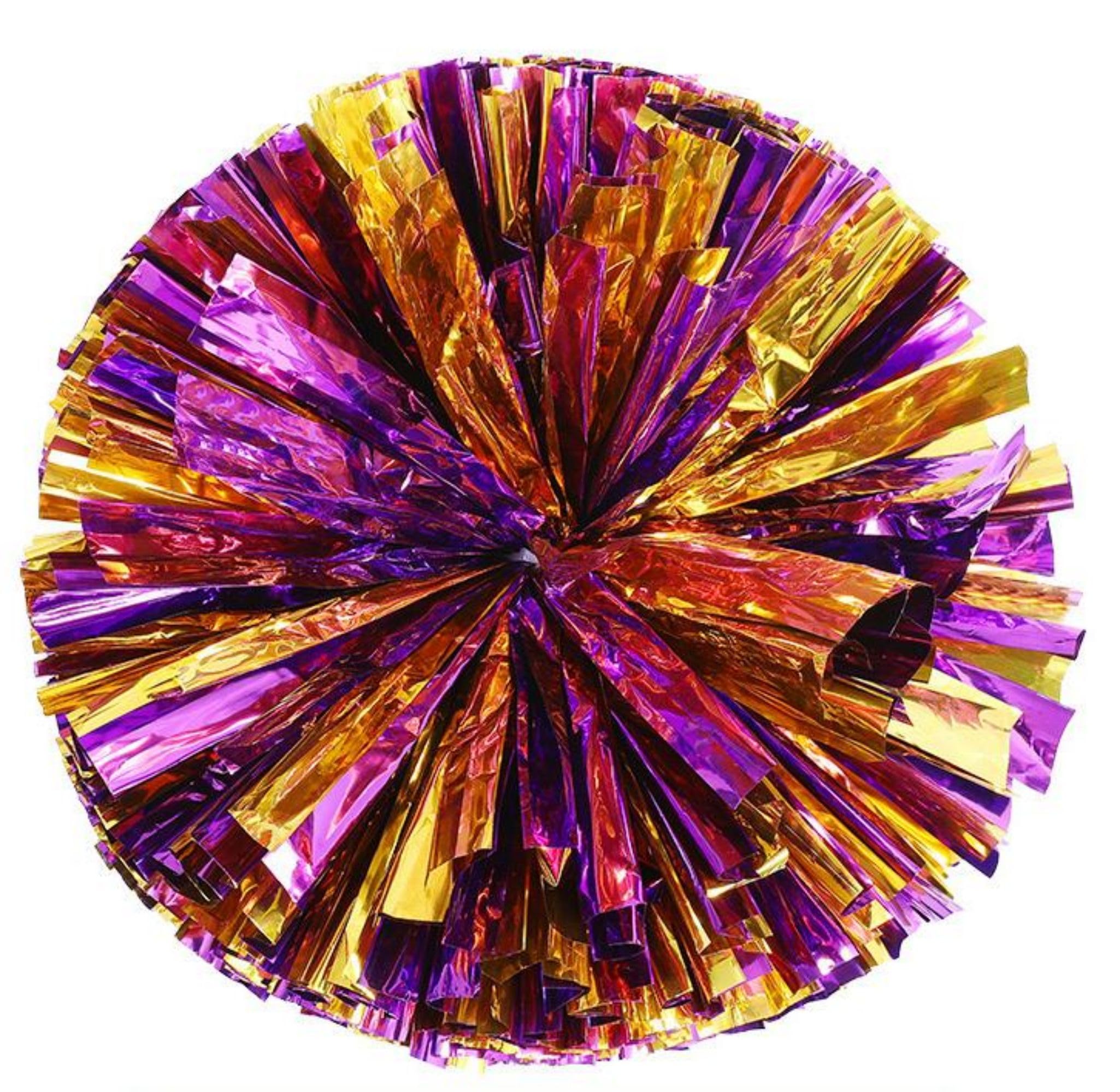 Shiny Mixed Metallic Cheer Pom Poms