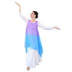 Watercolor Sleeveless Chiffon Overlay Tunic (dress not included)