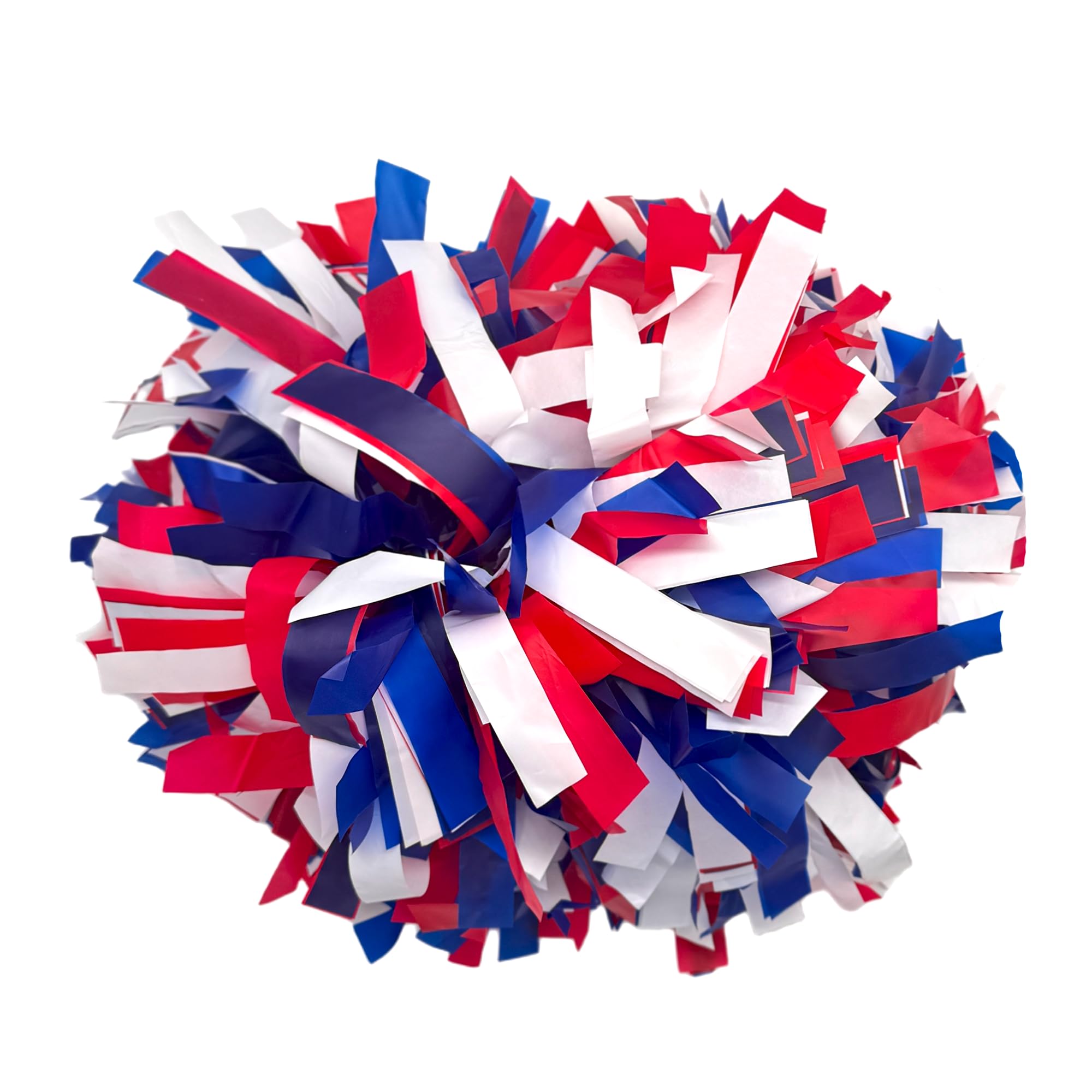 Tri-Color Plastic Cheer Hand Pom Pom