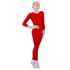 Child Long Sleeve Full Body Scoop Neck Unitard