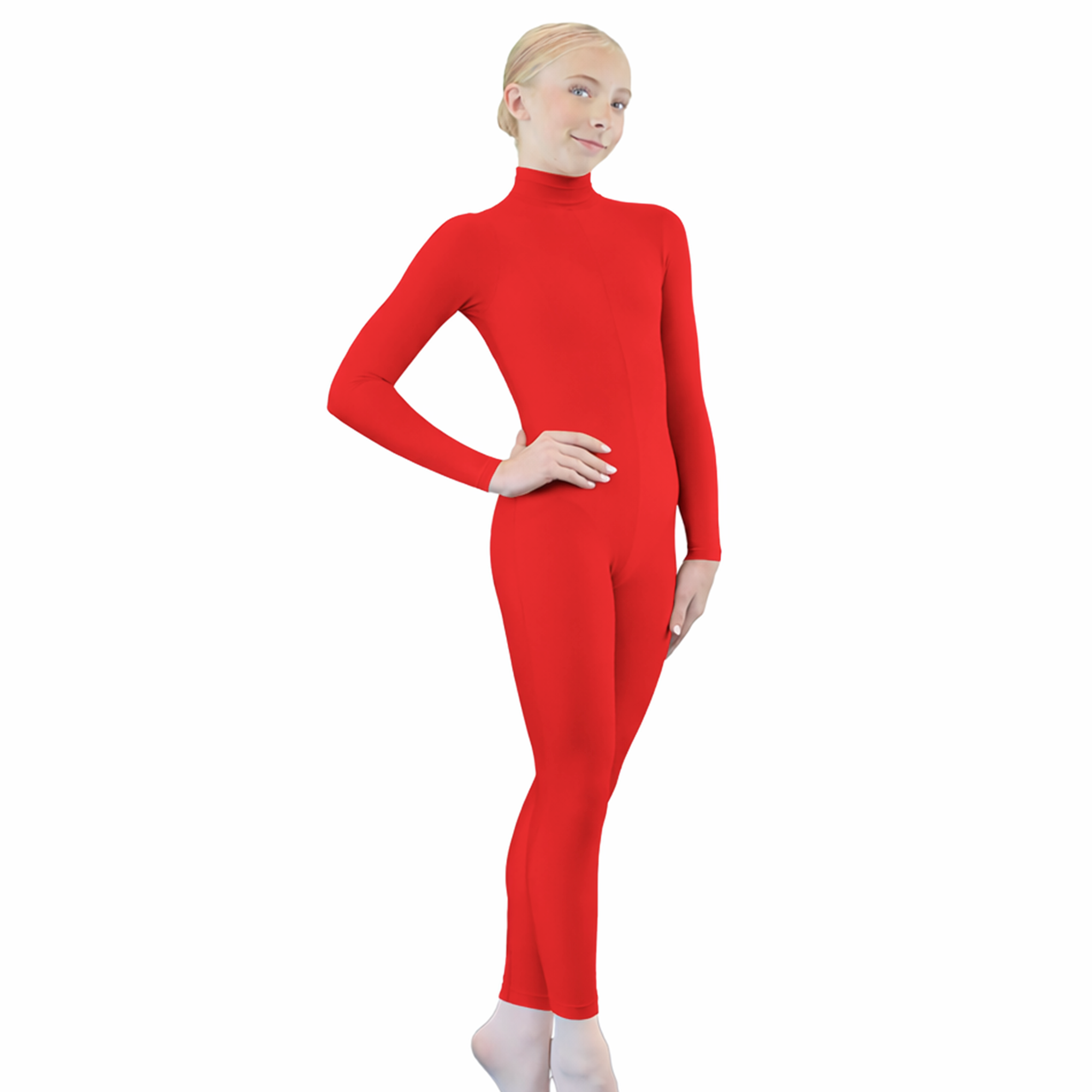 Child Turtleneck Long Sleeve Full Body Unitard