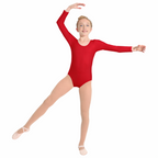 Child Long Sleeve Scoop Neck Dance Leotard