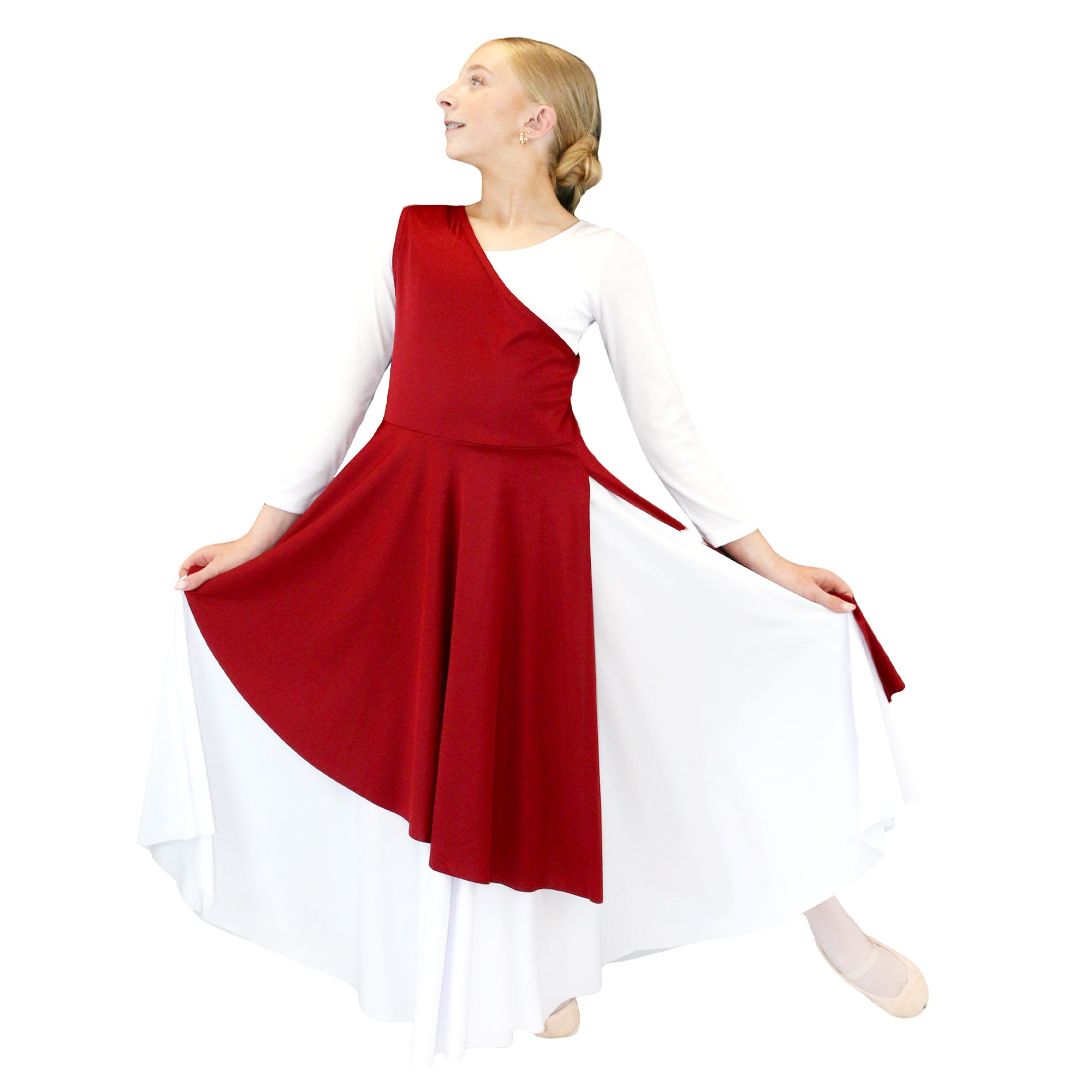 Danzcue Asymmetrical Praise Dance Tunic (dress Not Included) at Danzia