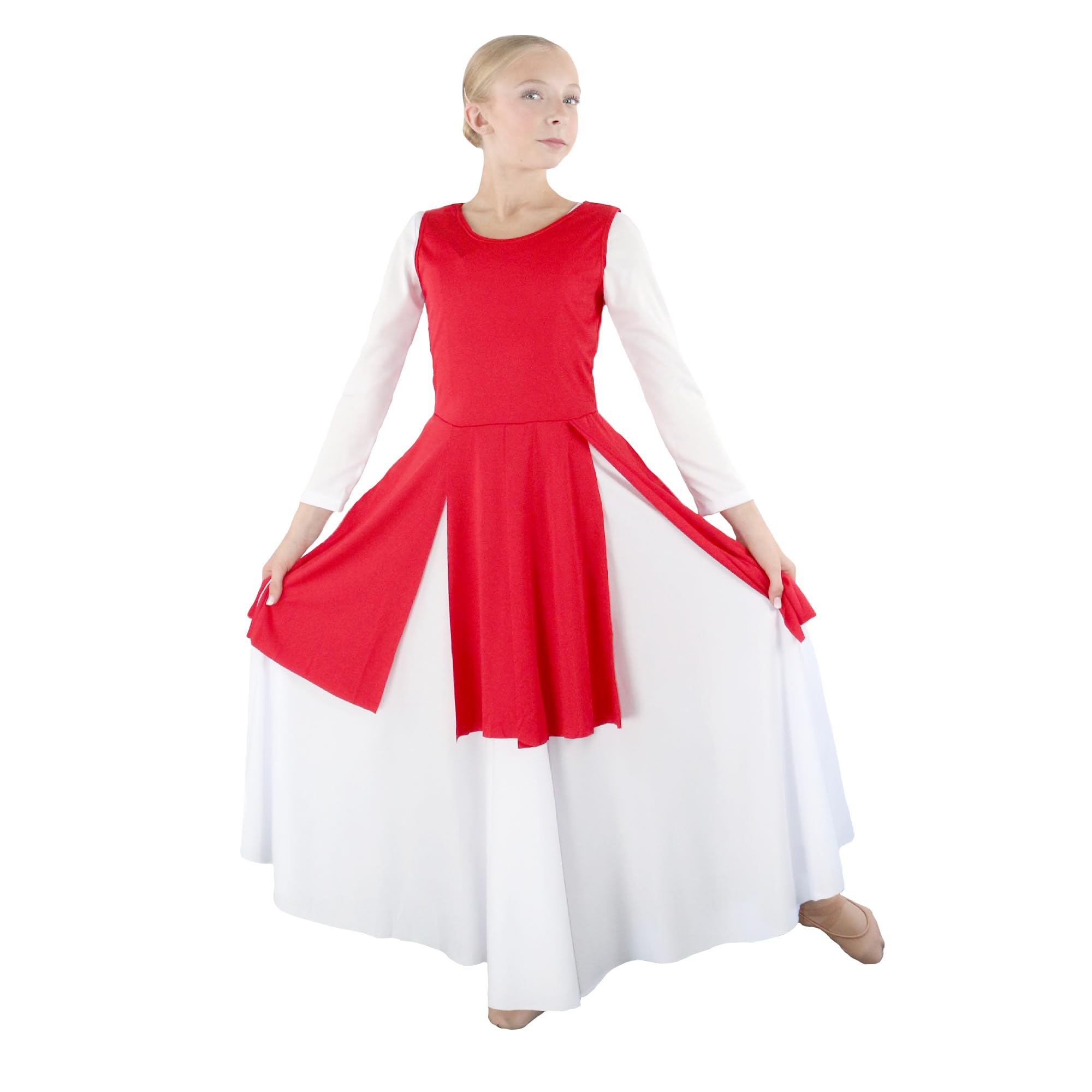 Child Sleeveless Split Hem Dance Tunic (dress not included)