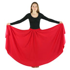 Child Elastic Waist Shiny Performance Skirt