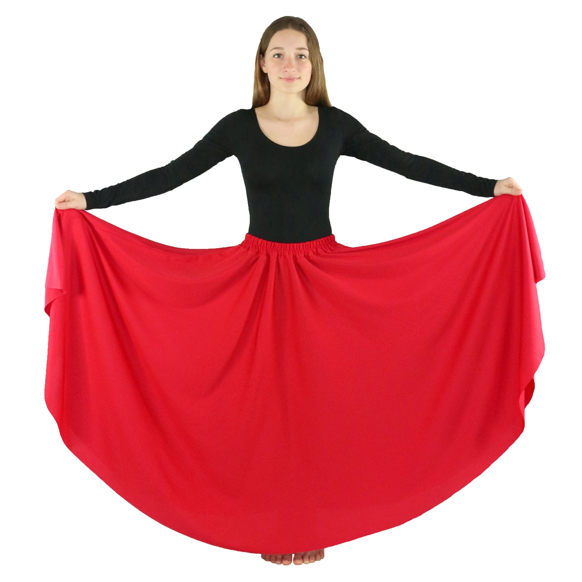 Child Long Full Length Dance Skirt
