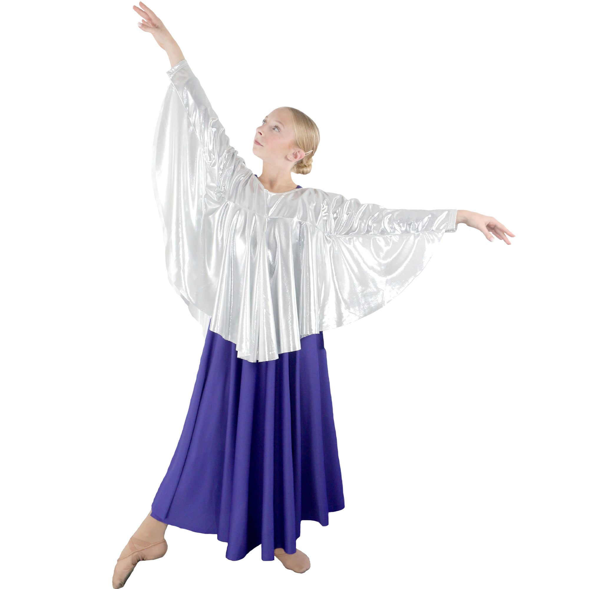 Child Layered Flowy Long Sleeve Pullover (black dress not included)