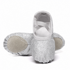 Danzcue Ballet Shoes for Girls Glitter Ballet Slippers Dance Shoes