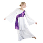 Child Flared Sleeve Sequin Dance Tunic