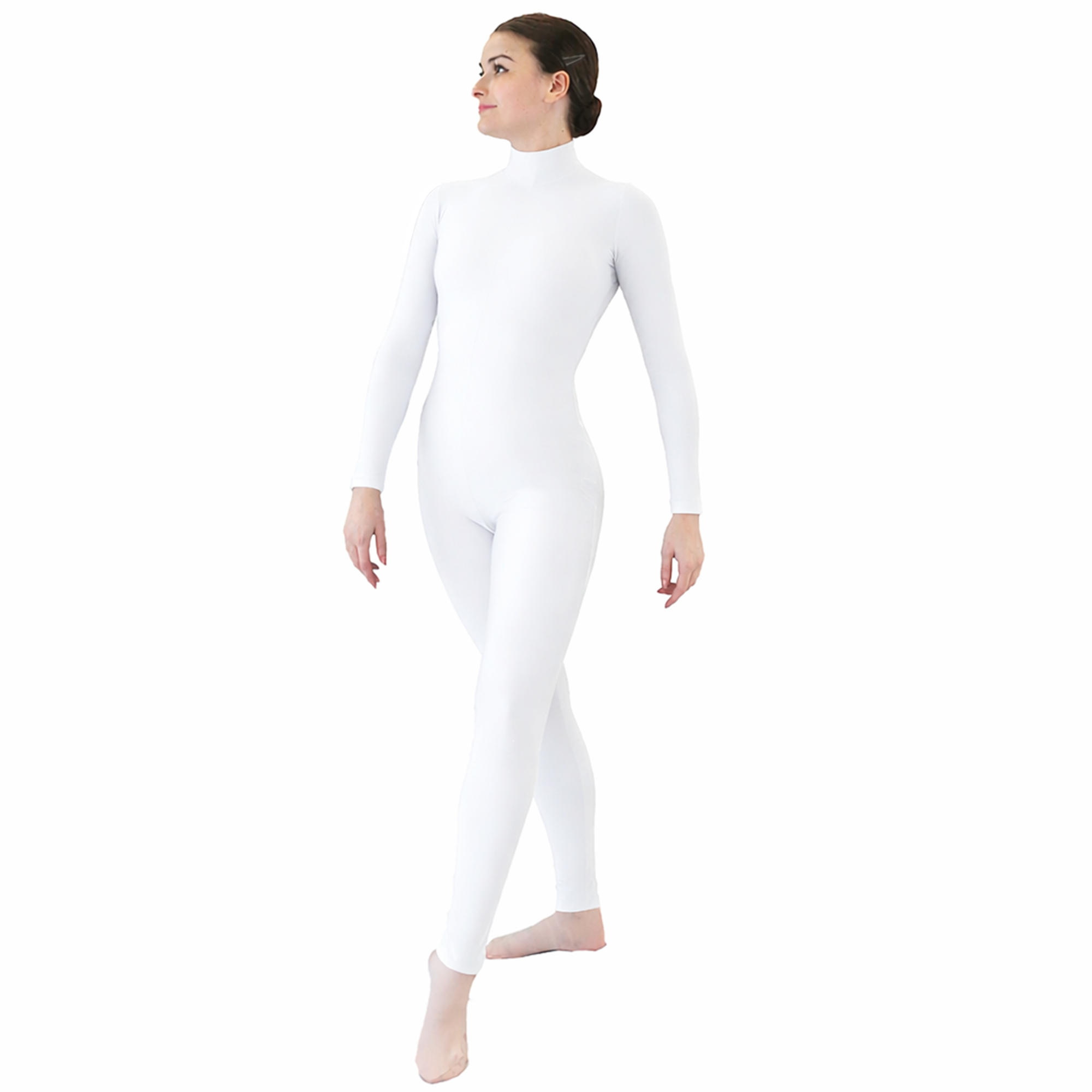 Womens Turtleneck Long Sleeve Full Body Unitard