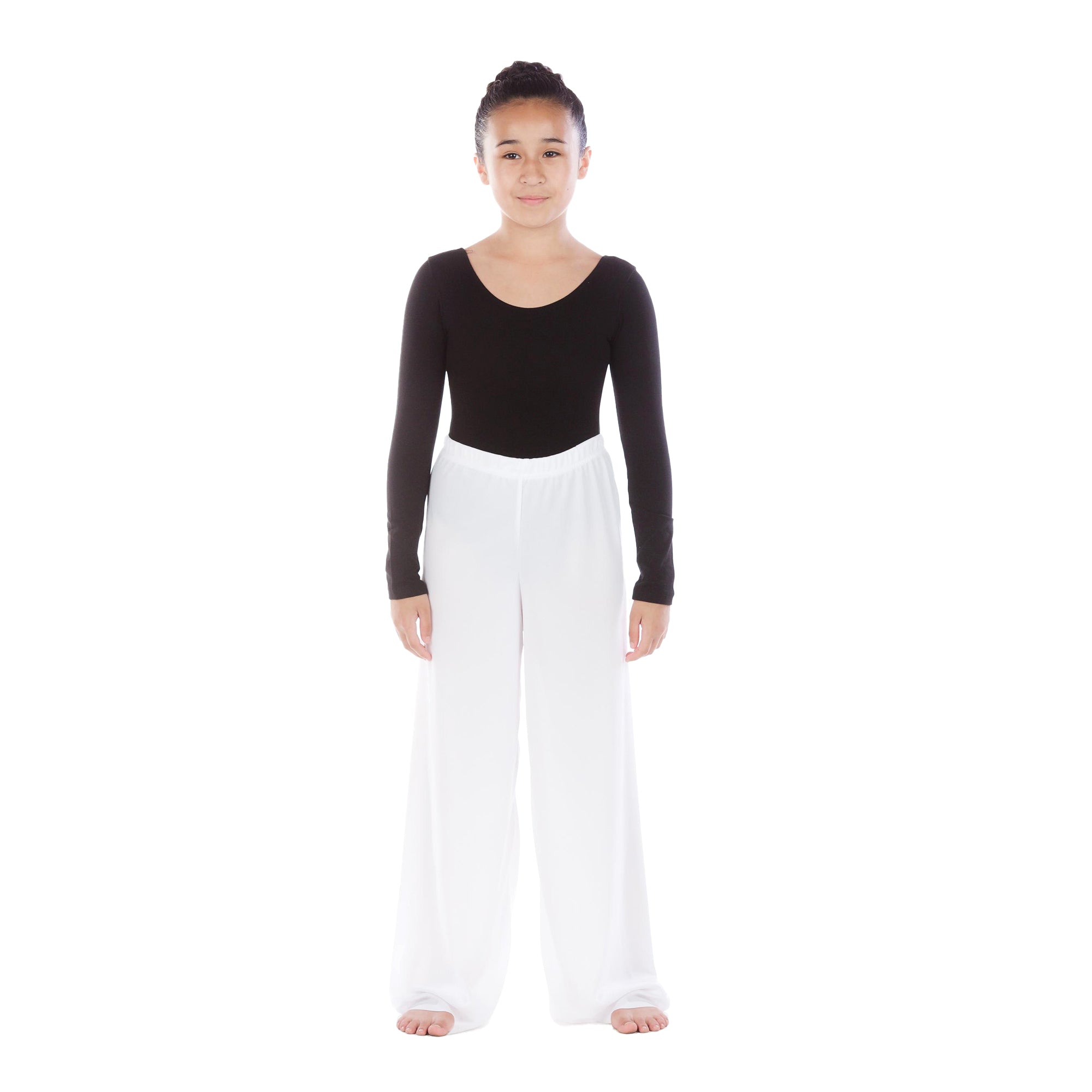 Child Elastic Waist Wide Leg Dance Pants