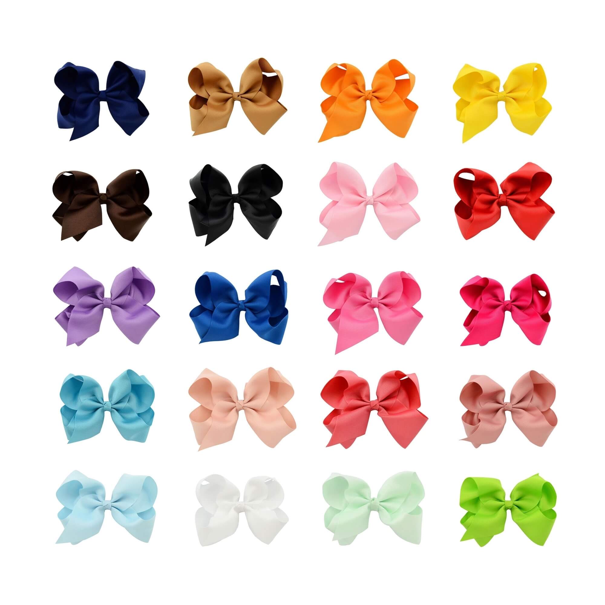 Danzcue 20pcs 5.9 Baby Girls Ladies Clip Hair Bows [DQACH01] - $6.99