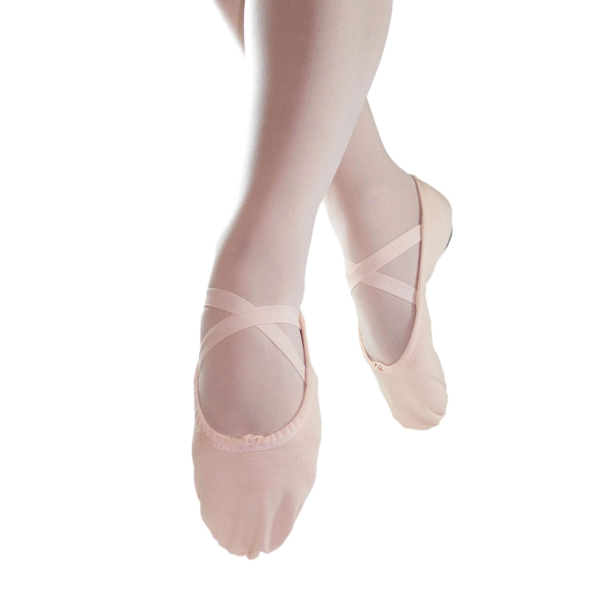 tan ballet slippers