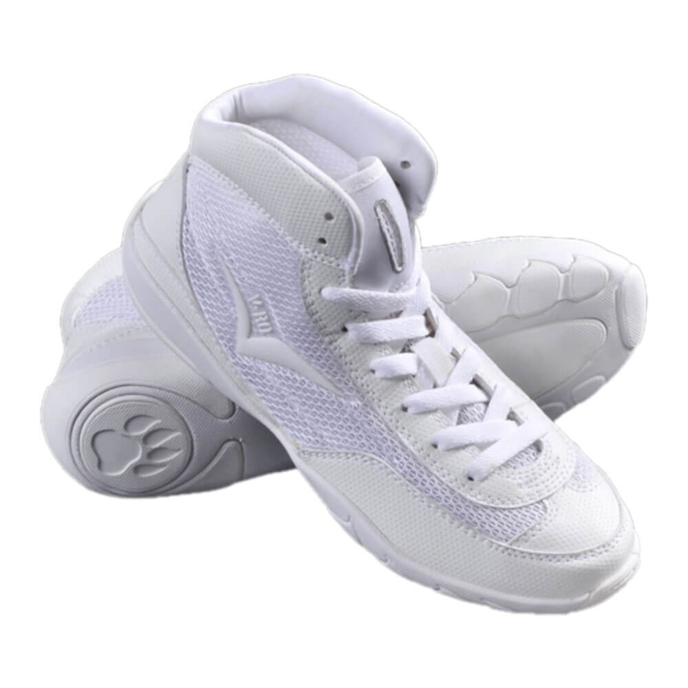 white high top cheer shoes