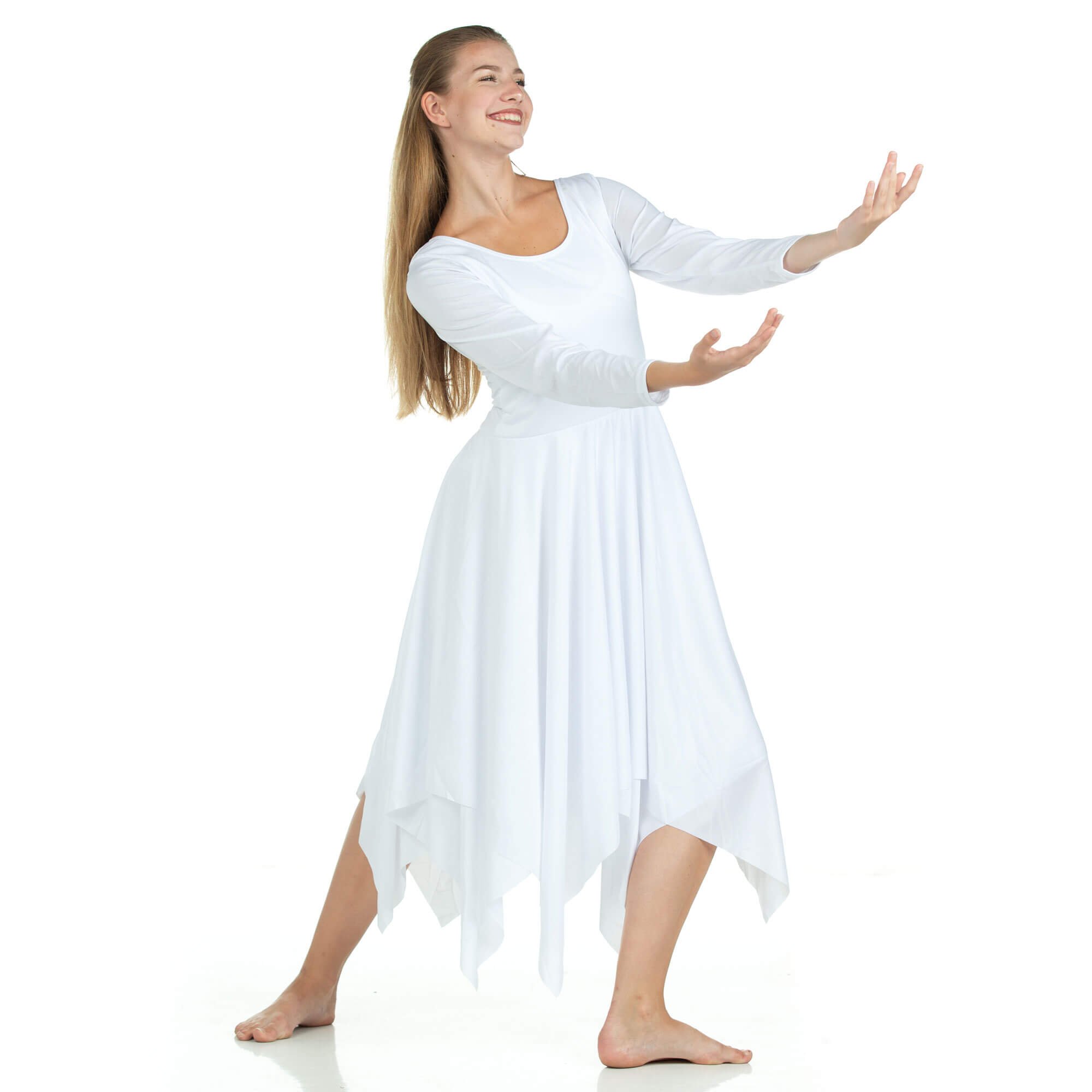 Danzcue Celebration of Spirit Long Sleeve Praise Dance Dress [WSD107 ...