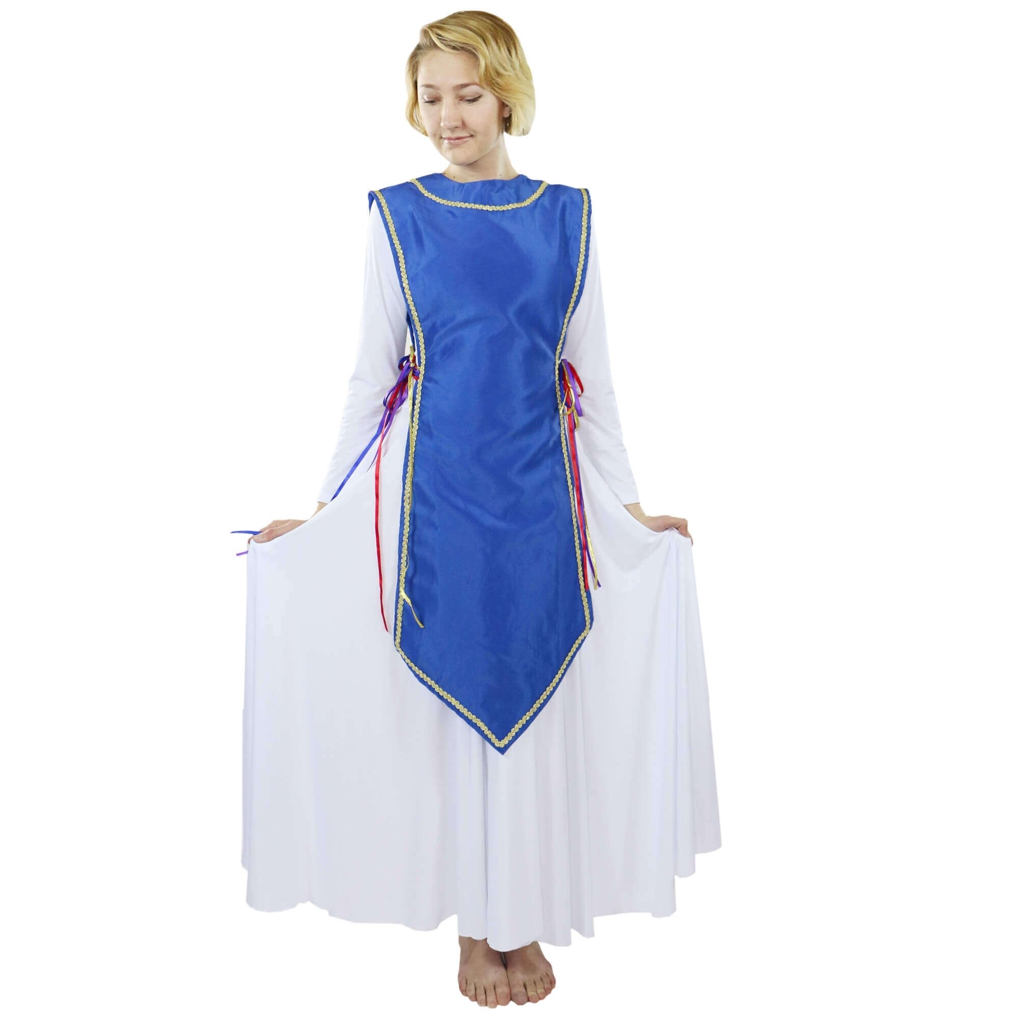 Danzcue Ministry Dance Satin Traditional Ephod Top [WST515] - $24.99