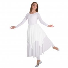 Body Wrappers Liturgical Dance Handkerchief Hem Skirt/Shoulder Drape ...