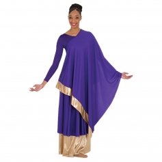 Body Wrappers Convertible Asymmetrical Caftan Pullover