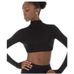 Body Wrappers Convertible Mock Neck Long Sleeve Shrug