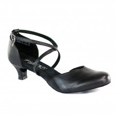 Stelle 1.5/2 Women Character Dance Shoes Ankle Strap Heels for Ballroom  Salsa Tango Flamenco Latin 7.5 2black