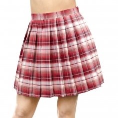 Danzcue Womens High Waisted Pleated Skirt, Tennis Skater Skirt, A-line School Uniform Mini Skirt with Shorts