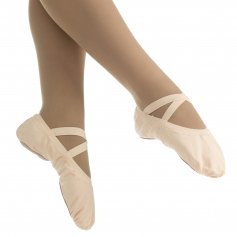 Danzcue Adult Canvas Pro Elastic Split Sole Ballet Sliper