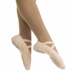 Danzcue Adult Canvas Pro Elastic Split Sole Ballet Sliper