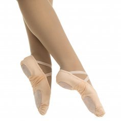 Danzcue Adult Canvas Stretch Ballet Slipper