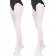 Danzcue 2 Pairs Women\'s Ultrasoft Stretch Convertible Tights