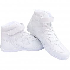 Danzcue Mid Top White Cheer Shoes