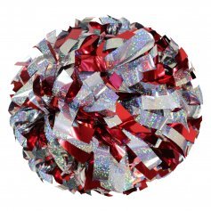 Danzcue 1 Pair 6\" Baton Handle Metallic Cheerleading Pom Pom