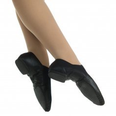 Danzcue Adult Dance Leather Jazz Bootie Shoes