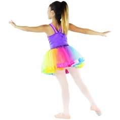 Danzcue Girls Layered Rainbow Dance Tutu Skirt