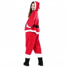 Danzcue Adult Unisex Santa Claus Onesie Pajama Costume