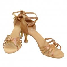 Danzcue Women\'s Satin Ballroom Dance Shoes