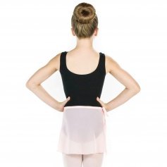 Danzcue Girls Chiffon Ballet Dance Wrap Skirt With Waist Tie