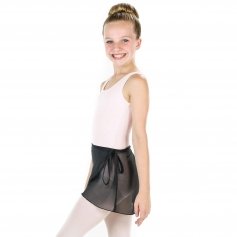 Danzcue Girls Chiffon Ballet Dance Wrap Skirt With Waist Tie