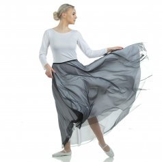 Danzcue Long Full Elastic Chiffon Skirt