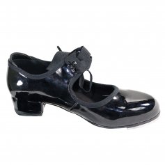 Danzcue Child Patent Flexible Tap Shoes