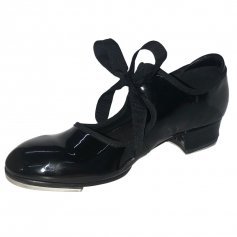 Danzcue Child Patent Flexible Tap Shoes