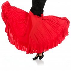 Happy Dance Full Circle One Ruffle Flamenco Skirt