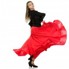 Happy Dance Full Circle One Ruffle Flamenco Skirt