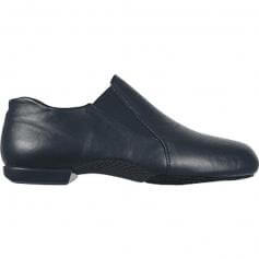 Dance Class® Adult Leather Pro Slip On Jazz Boot - Black