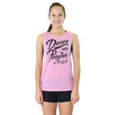 Trendy Trends \"Dance with Passion\" Twist Back Tank