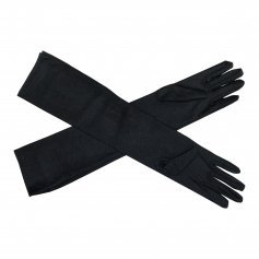 Danzcue White Long Stretch Gloves