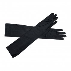 Danzcue White Long Stretch Gloves