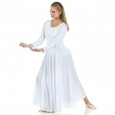 Danzcue Praise Full Length Long Sleeve Dance Dress [WSD102] - Danzcue